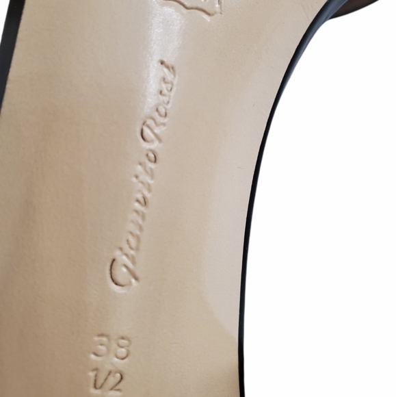 Gianvito Rossi  ALERIS 105 LEATHER SANDALS - Picture 10 of 10